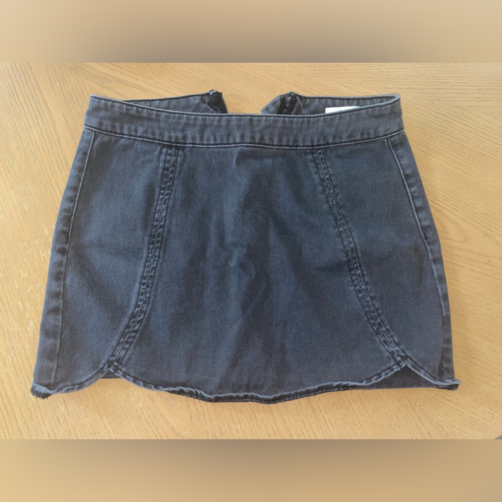 PacSun Charcoal Denim Skirt